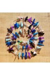 Guirlande tissu de spinnaker et perles multicolores n°15