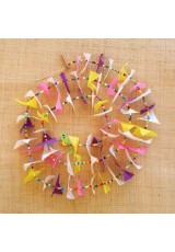 Guirlande tissu de spinnaker et perles multicolores n°22