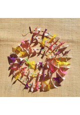 Guirlande tissu de spinnaker et perles multicolores n°22