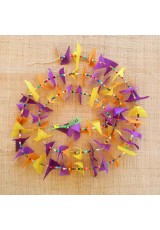 Guirlande tissu de spinnaker et perles multicolores n°24