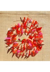 Guirlande tissu de spinnaker et perles multicolores n°29