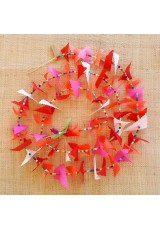 Guirlande tissu de spinnaker et perles multicolores n°29