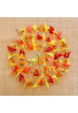 Guirlande tissu de spinnaker et perles multicolores n°31