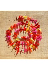 Guirlande tissu de spinnaker et perles multicolores n°33