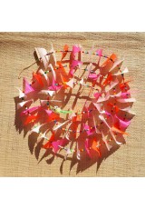 Guirlande tissu de spinnaker et perles multicolores n°39