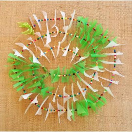 Guirlande tissu de spinnaker et perles multicolores n&deg;46