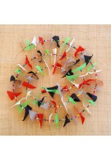 Guirlande tissu de spinnaker et perles multicolores n°49